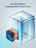 4L Mini Fridge for Skincare & Food, 110V/12V Cooler & Warmer Portable Refrigerator for Bedroom, Office, Car, Dorm