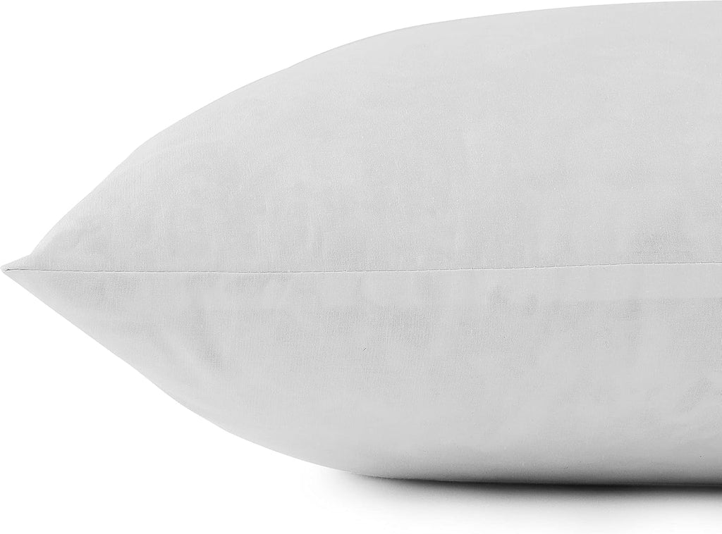 Luxury Goose Down Feather Pillow Inserts - 22x22IN, Double Layered Down-Proof Design, Ultra-Soft Cover, High Fill - Set of 2