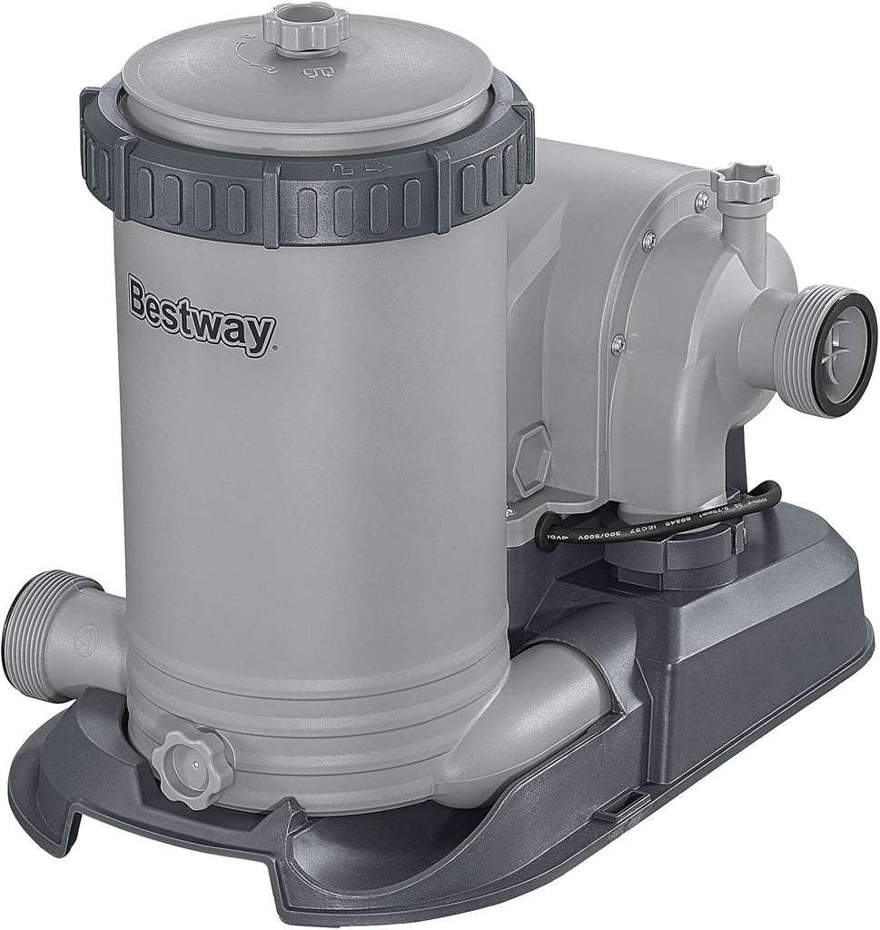 58392E Flowclear 2500 GPH Water Filter Pump for Above-Ground Swimming Pools with Customizable Timer and Set of