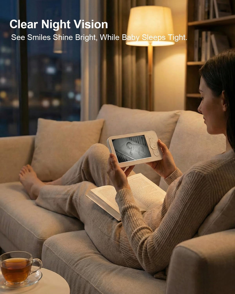 Monitor with Camera and Audio, HD 1080p 5" Screen