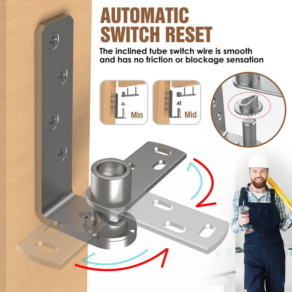 Saloon Door Hinges, Double Action Spring Hinge Self Closing, Heavy Duty Swinging Door Hardware for Cafe Doors, Two