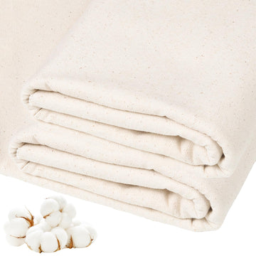 Canvas Fabric, 100% Natural Cotton 10oz Duck Canvas Fabric 61'' Wide for Sewing, Backings, Tote Bags, Arts & Crafts