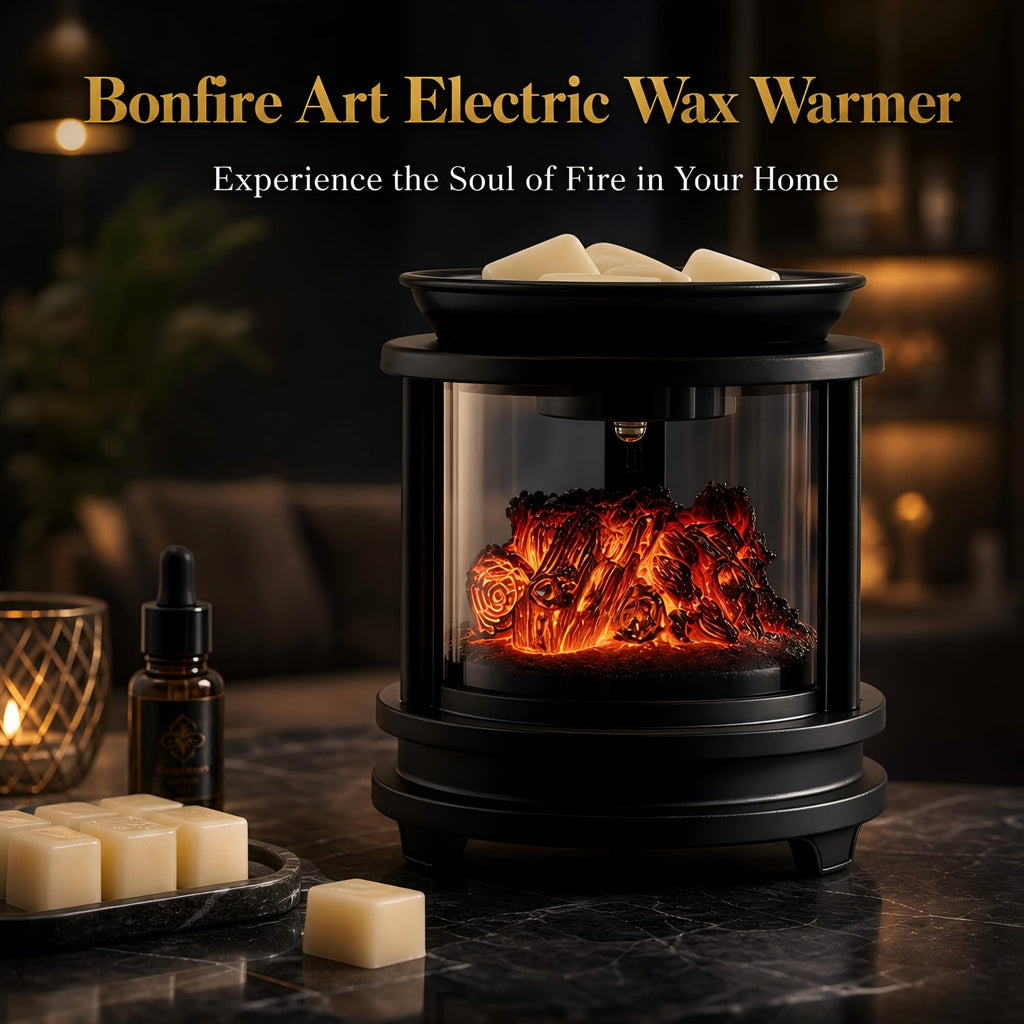 Campfire Wax Melt Warmer with Timer, Wax Warmer for Scented Wax