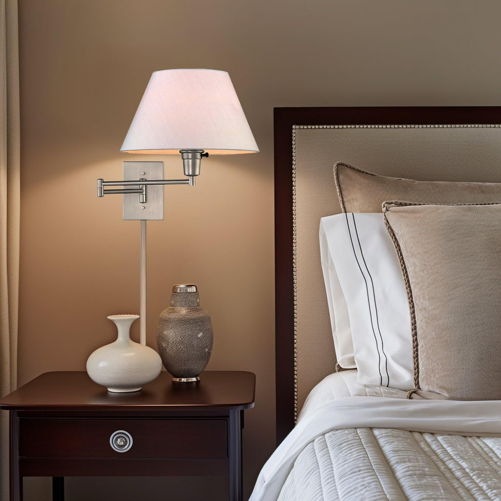 Cambridge 15" Modern Swing Arm Wall Sconce with 3-Way Switch