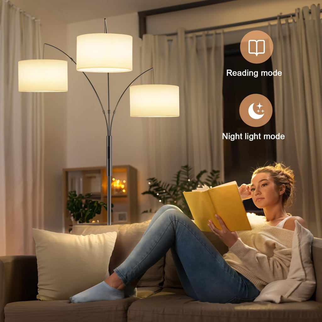 Upgraded 36W Floor Lamps - Super Bright Dimmable Tree Floor Lamp with Remote & Touch Control, Tall Lamp Corner