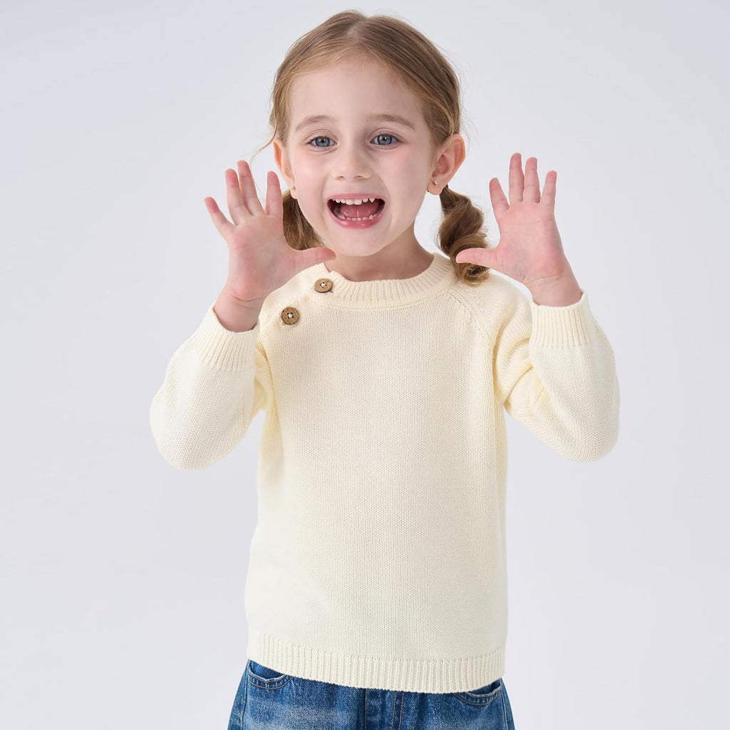 Baby Toddler Boy Girl Pullover Sweater Knit Warm Tops Cotton