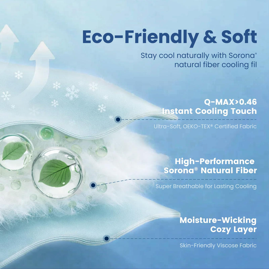 Cooling Comforter Twin Size for Hot Sleepers, Cool Blue