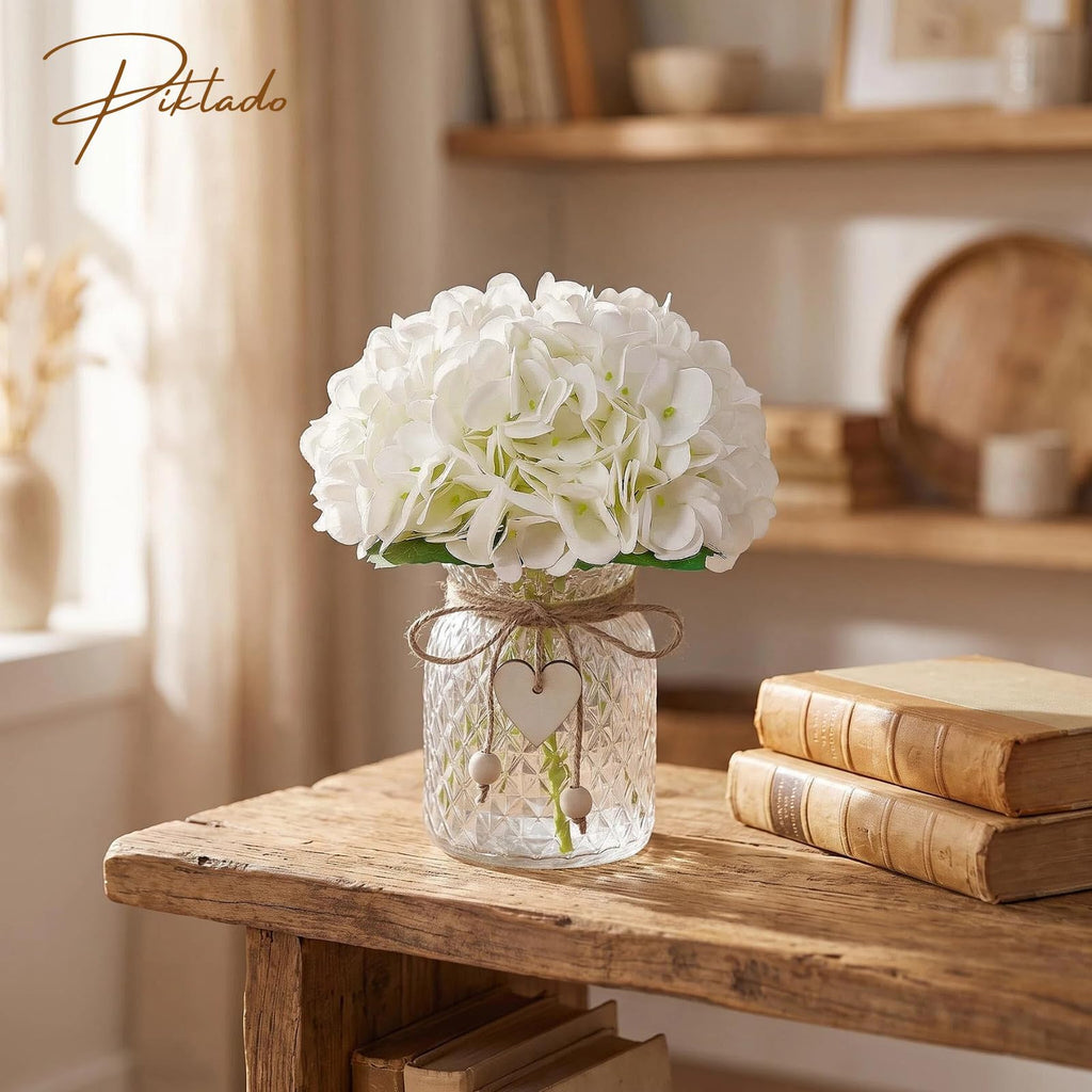 Artificial in Vase Silk Fake with Glass Vase Bohemian & Ins Style Faux with Glass Bottle Set Bathroom Decoration