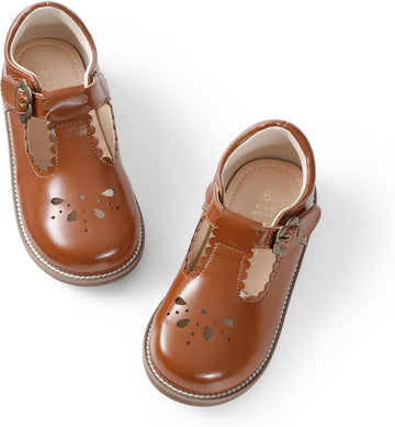Girls Mary Jane School Flat Dress Shoes
