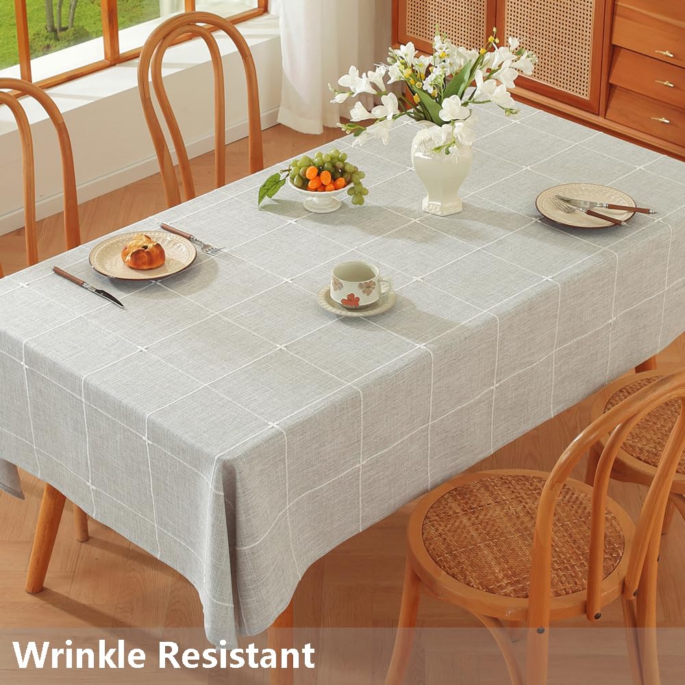 Cloth Tablecloths Gray Table Cloth Rectangle Tables Oblong Boho Tablecloth for Dining Table