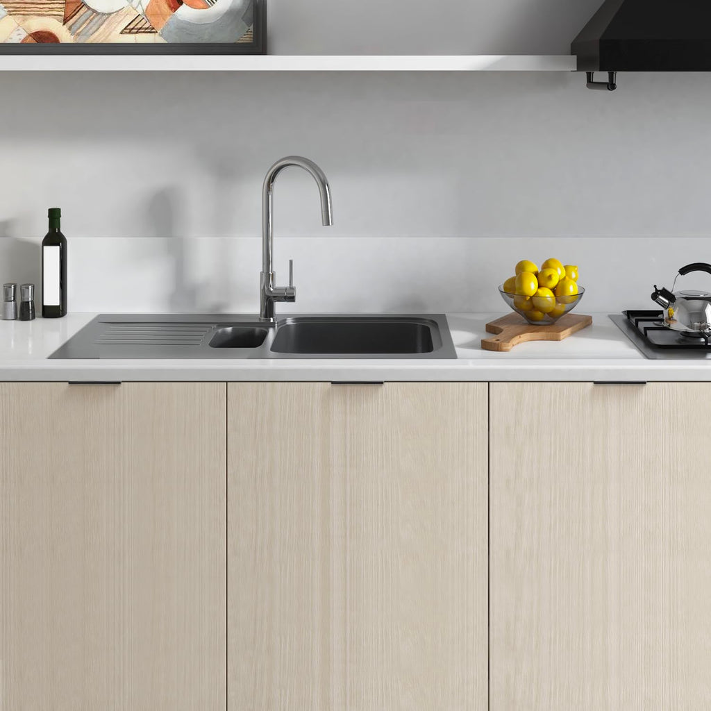 Matte Black Cabinet Pulls Finger Edge Pulls 3 Inch 10 Pack