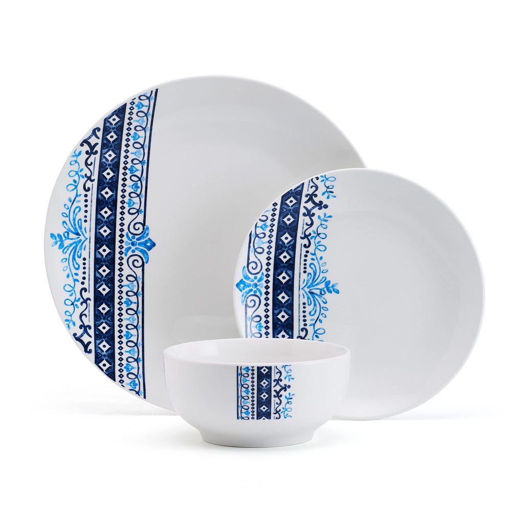 Michele 12 Piece Dinnerware Set, Service for 4, White