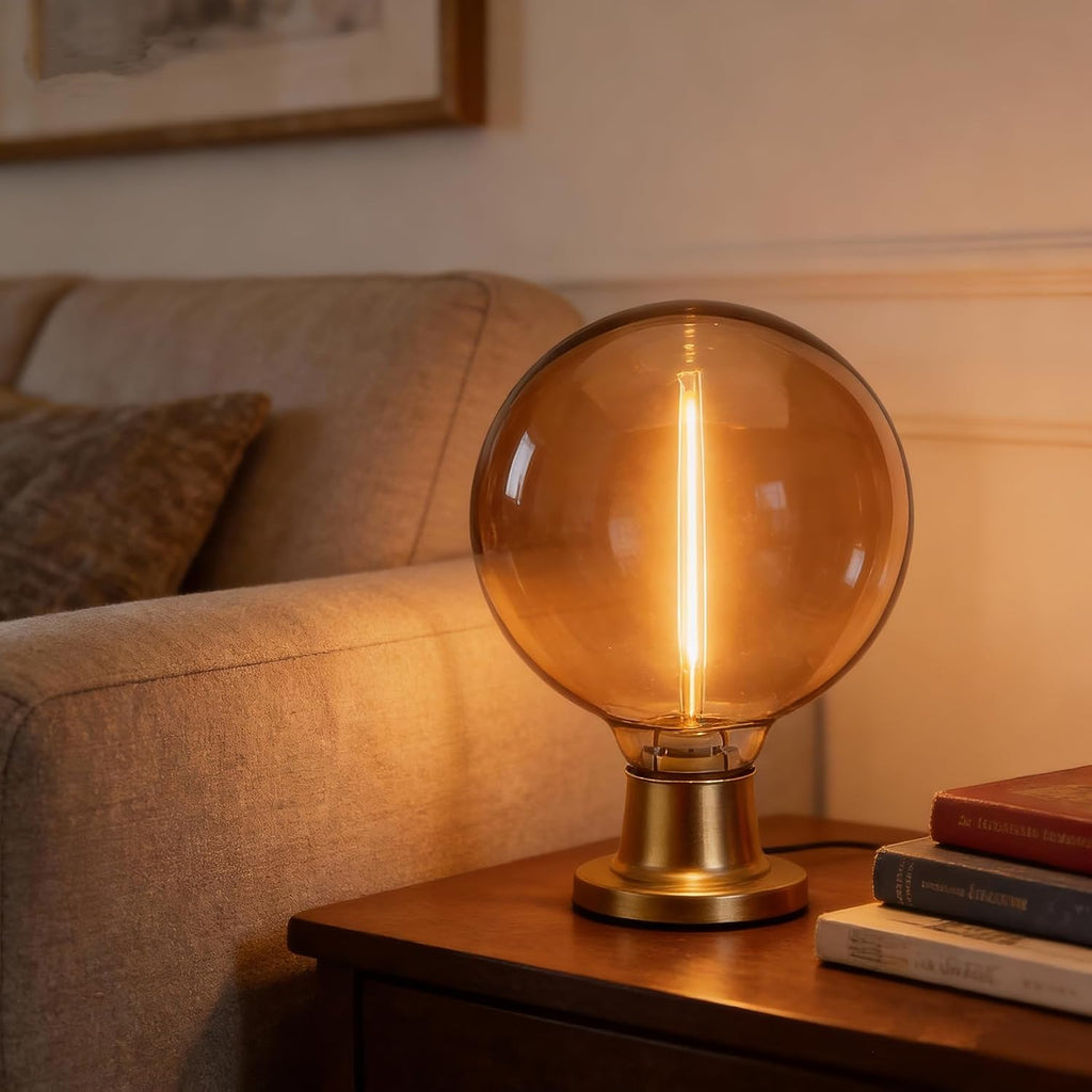 Dimmable Large Globe Light Bulbs, G30 E26 Amber 2200K Warm White 4W