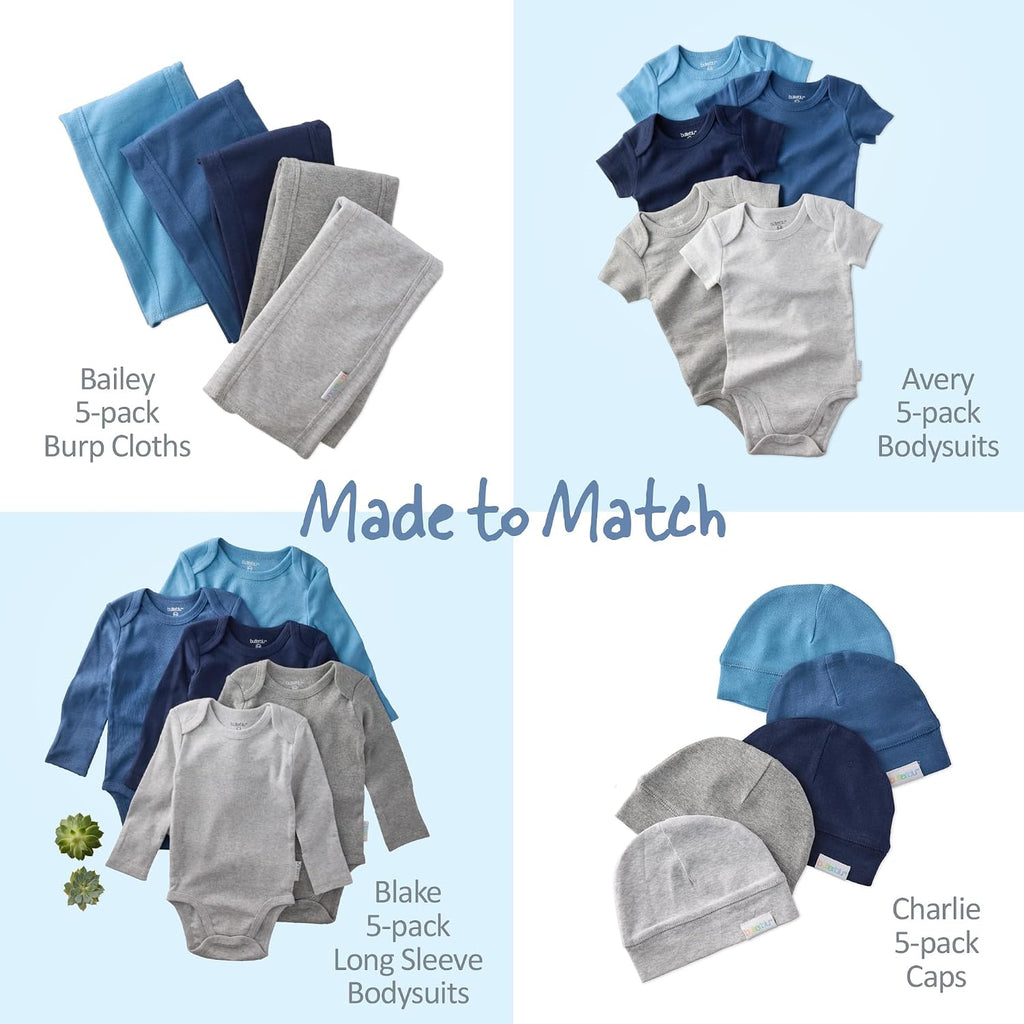 Avery Multipack Short Sleeve Bodysuits 100% Organic Cotton