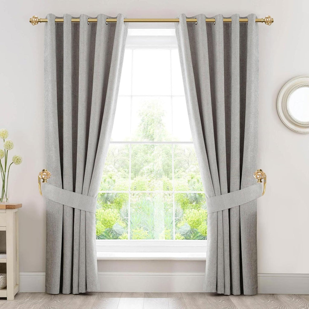 2 Pack Curtain Holdbacks, Decorative Window Drapery Tiebacks (2 Pack/1 Pair), Curtain Tie Back Hooks for Wall with