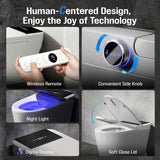 Smart Toilet with Bidet Built In, Heated Seat & Dual Auto Flush, Foot Sensor
