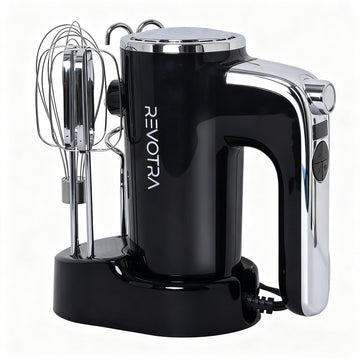 Electric Hand Mixer, Handheld Mixer with LCD Display and Storage Base