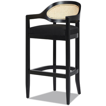 Americana Mid-Century Modern 30.5" Cane Back Bar Stool