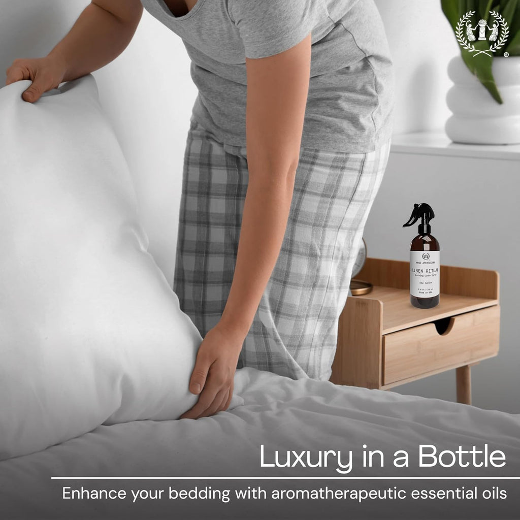 Linen Ritual - Aromatic, Soothing, and Relaxing Linen Mist, Laundry and Fabric Spray - Infused with Aromatherapy - Set of 2