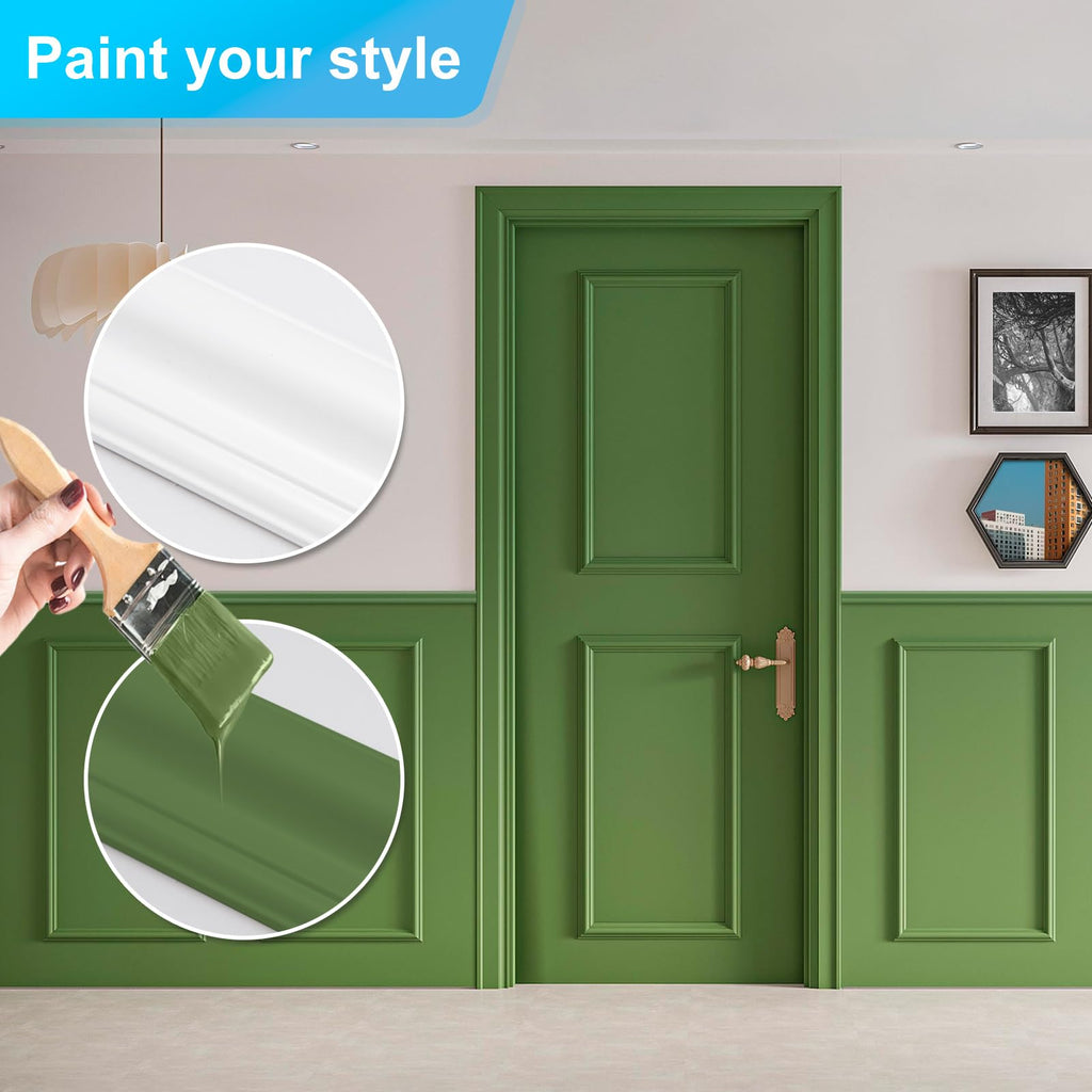 Premade Peel and Stick Molding Trim Kit, 5 Frames Set, 24" x 16"