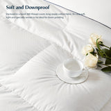 Comforter King, Filled in White Goose Down Bedding Comforter King，All Season White Luxury Hotel Fluf
