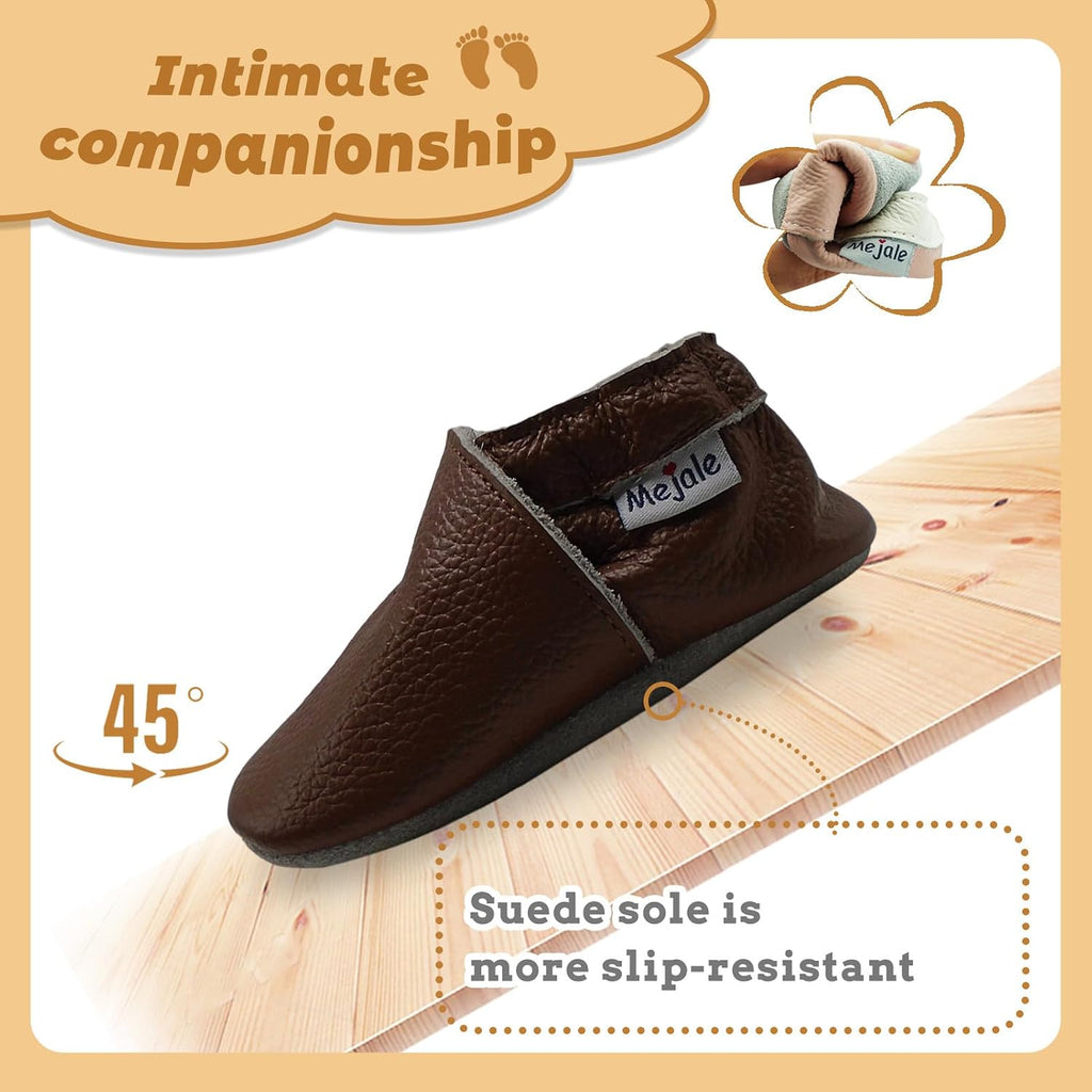 Baby Boy Shoes Soft Sole Leather Moccasins Infant Toddler Slippers
