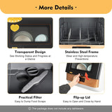 Countertop Dishwasher, 800W 110V Mini Dishwashers with 3 Washing Programs & 360° Spray