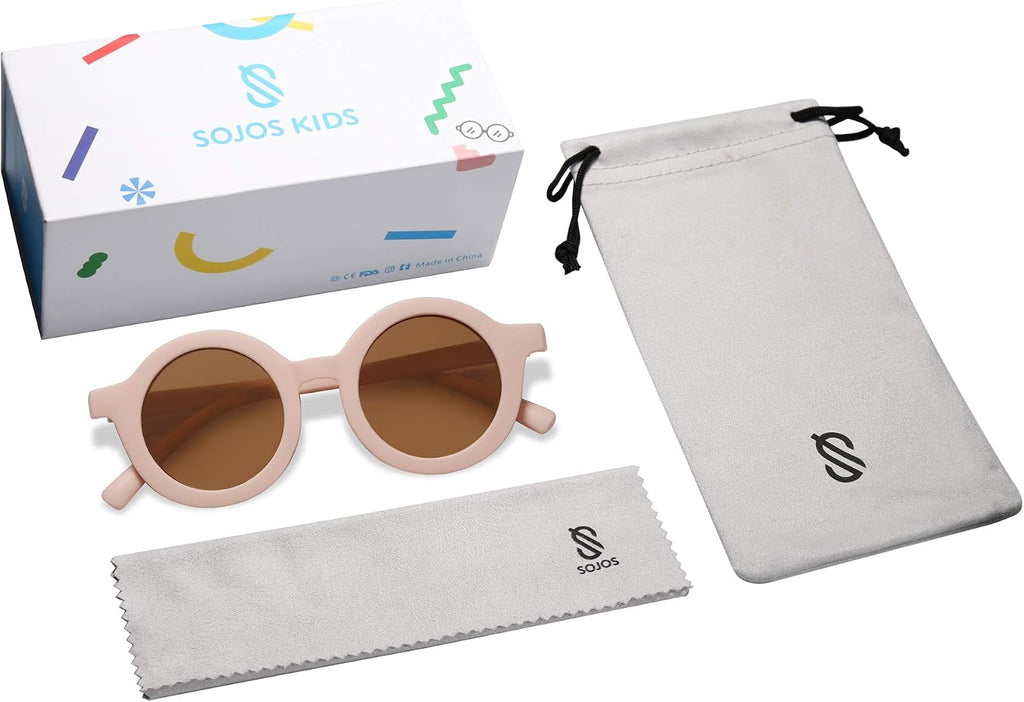 Cute Round Polarized Sunglasses for Kids Girls Boys UV400 Protection De Sol Gafas Beach Holiday