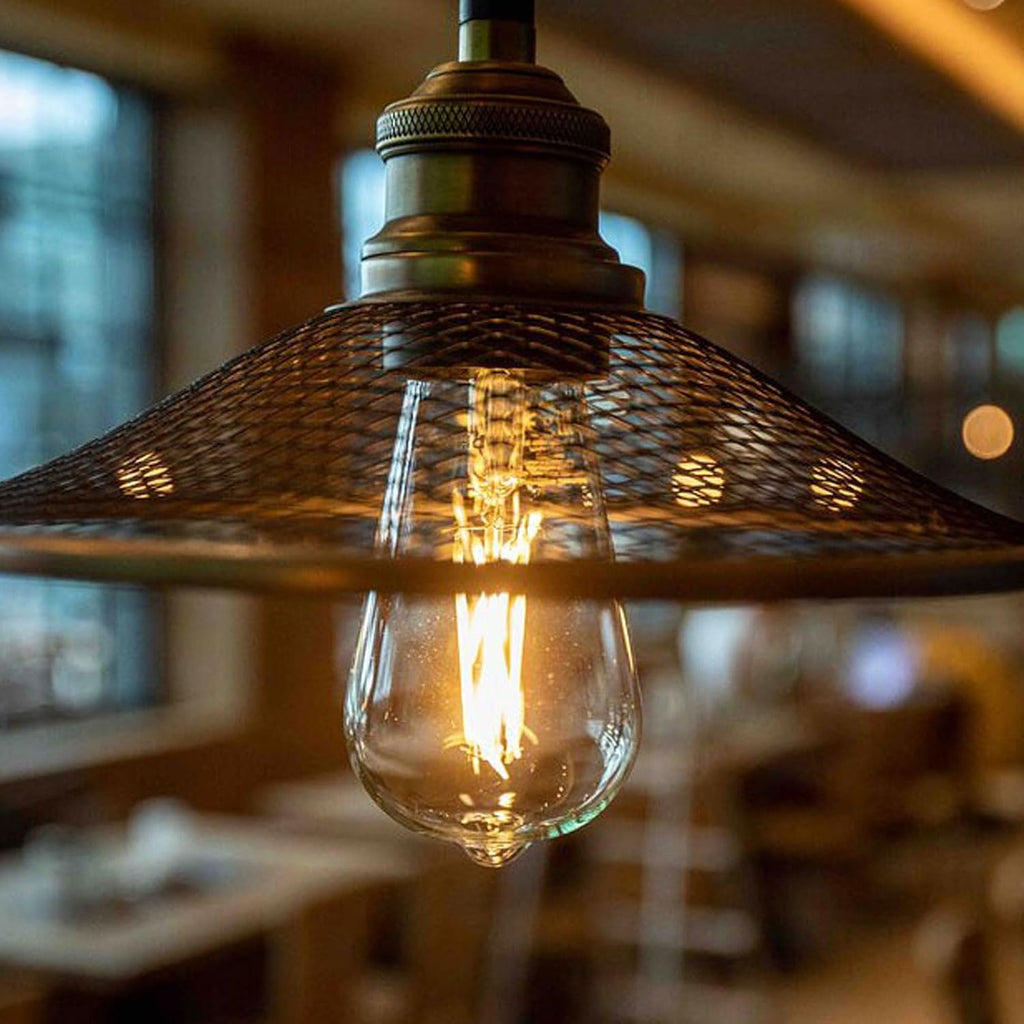 6 Packs ST58 LED Edison Bulbs, 4 Watt Vintage Light Bulbs Equivalent to 40 Watts, 2700K Warm White Antique Decorative
