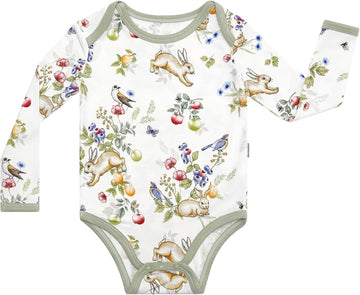 Baby Bamboo Viscose Long Sleeve Bodysuits Unisex Bodysuit