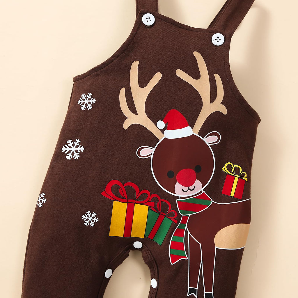 Baby Boy Christmas Clothes, Infant baby Boy Xmas outfits, 3pcs My First Christmas Outfits Set