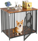 31.5 Inch Dog Crate Furniture, Modern Side End Table Style Dog Cage, Heavy Duty Dog Kennel for Medium Dogs up to 45 lb