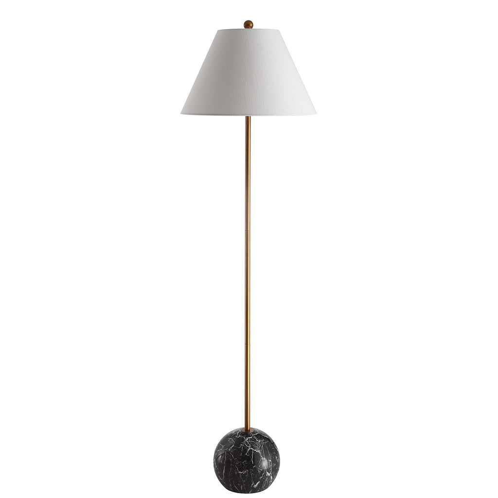 Miami Modern Minimalist 63.5" LED Floor Lamp Metal, Gold/Black
