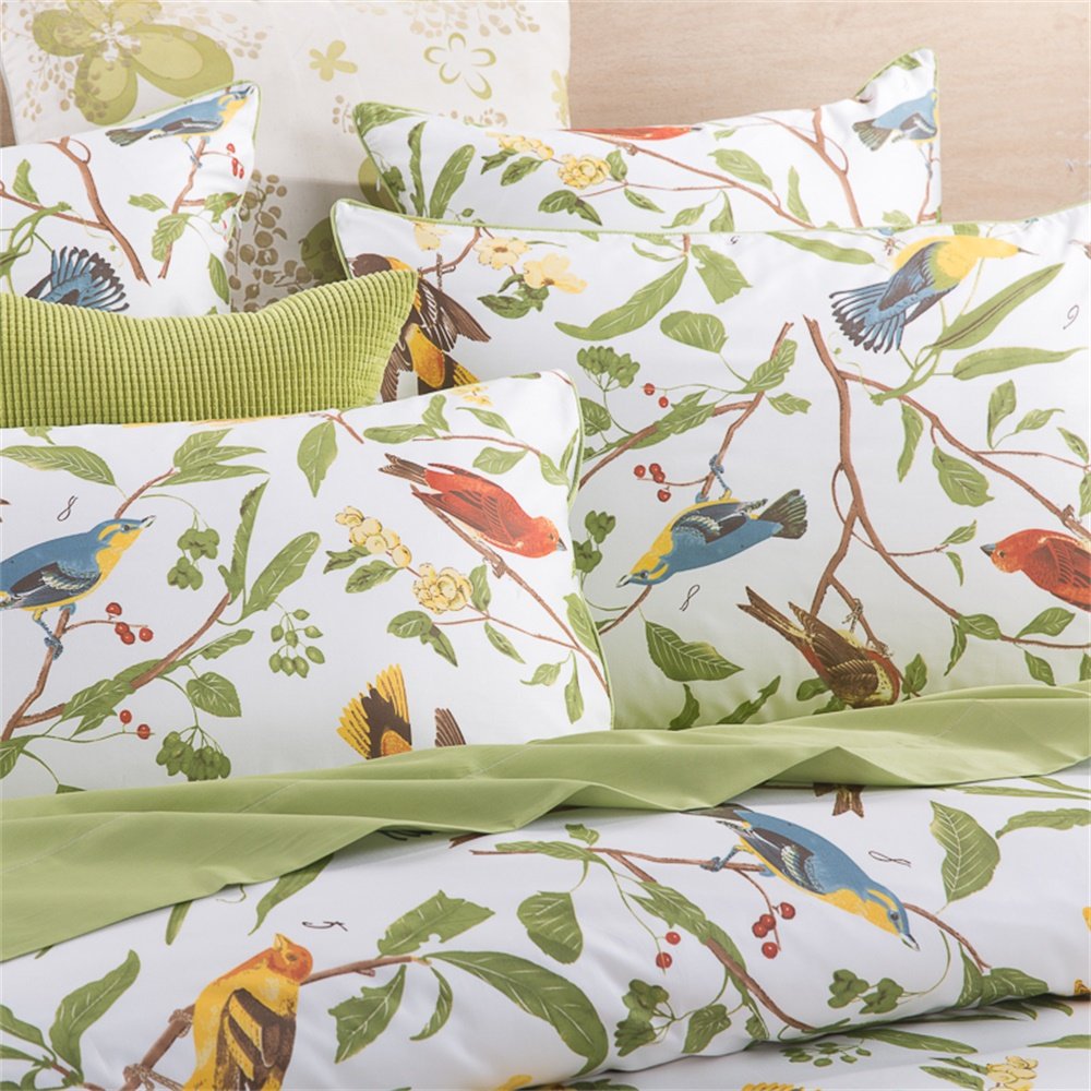 Duvet Cover King Size 3 Piece Farmhouse Floral Bedding Set Pastoral Style Classy Elegant 100% Egyptian Cotton 1 Duvet