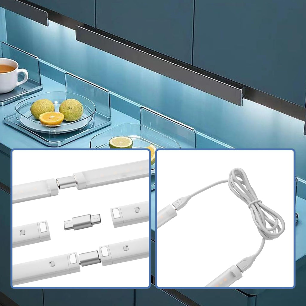 LED Cabinet Light Bars Motion Sensor Dimmable Lights Kitchen Closet Shelf