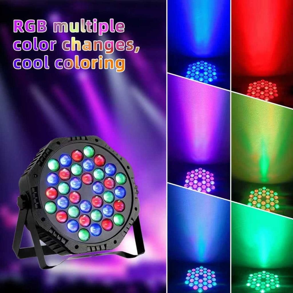 3-Packs 36 LEDs Par Lights DJ Stage Light for Party