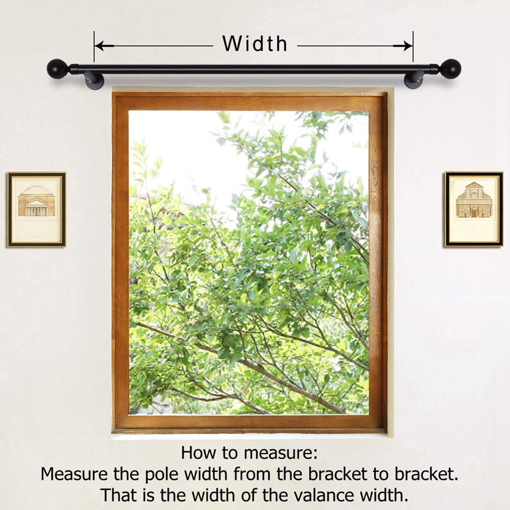 Grey Chenille Waterfall Valance 4 Hollow Swags Curtain Valance, Rod Pocket, 1 Panel