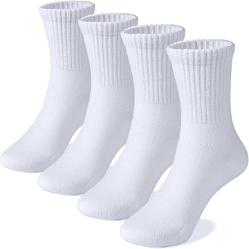 Unisex School Kids Boys Girls Soft Combed Cotton Athletic Socks