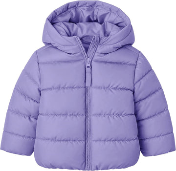 Toddler Girls Winter Midweight Puffer Jacket Hooded Warm Outwear