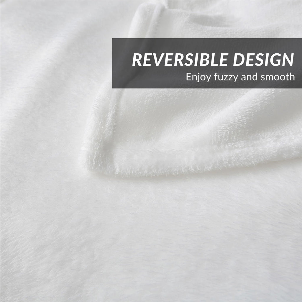 GentleSoft Fleece Blankets Queen Size White - Birthday Gifts for Women Bed Blanket Soft Lightweight Plush Fuzzy Cozy