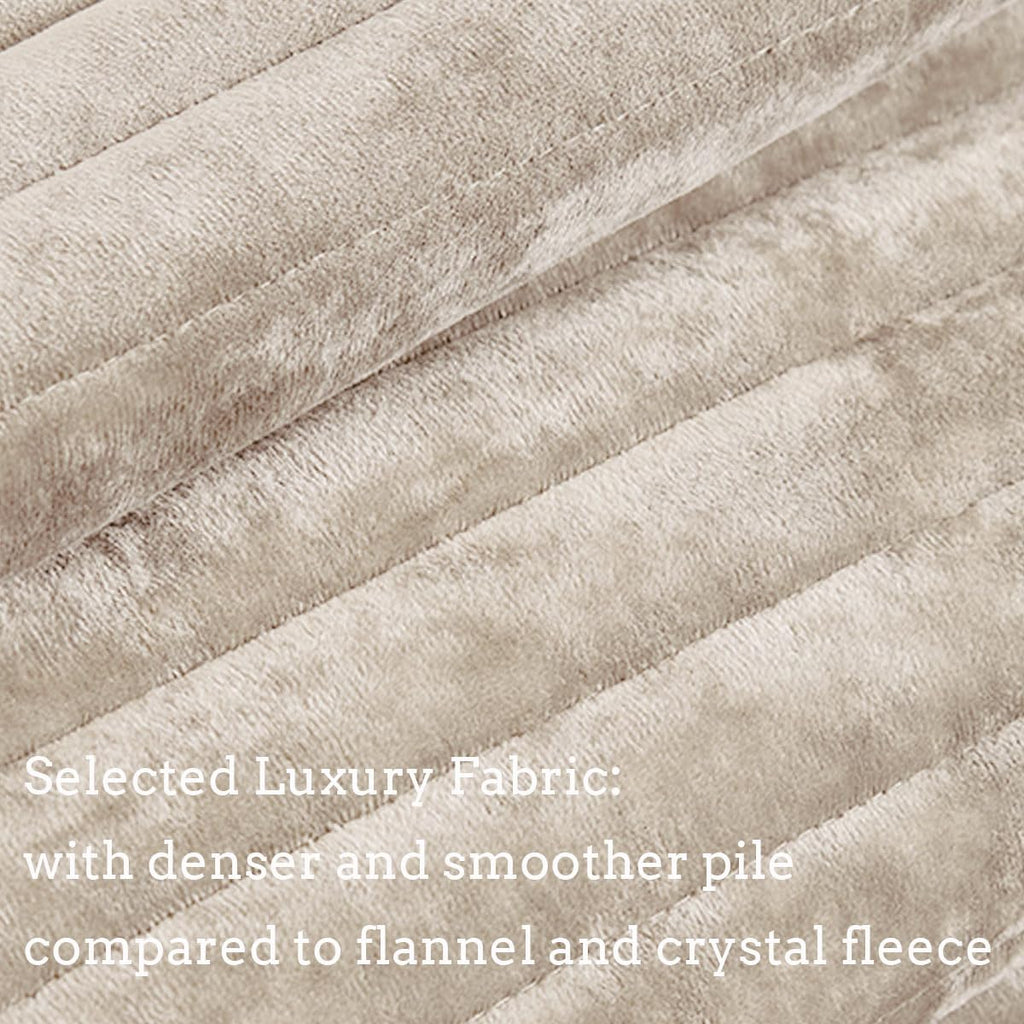 Bedspread 120x120 Striped Soft Velvet Quilt Set