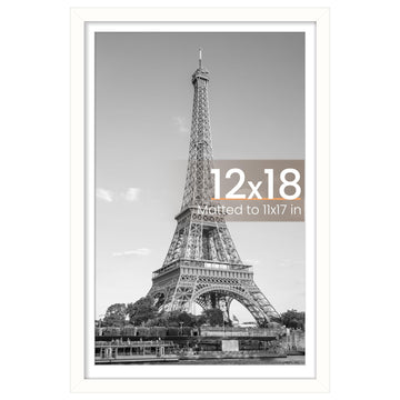 12x18 Picture Frame, Wall Decor Poster Frames, White 1 Pack