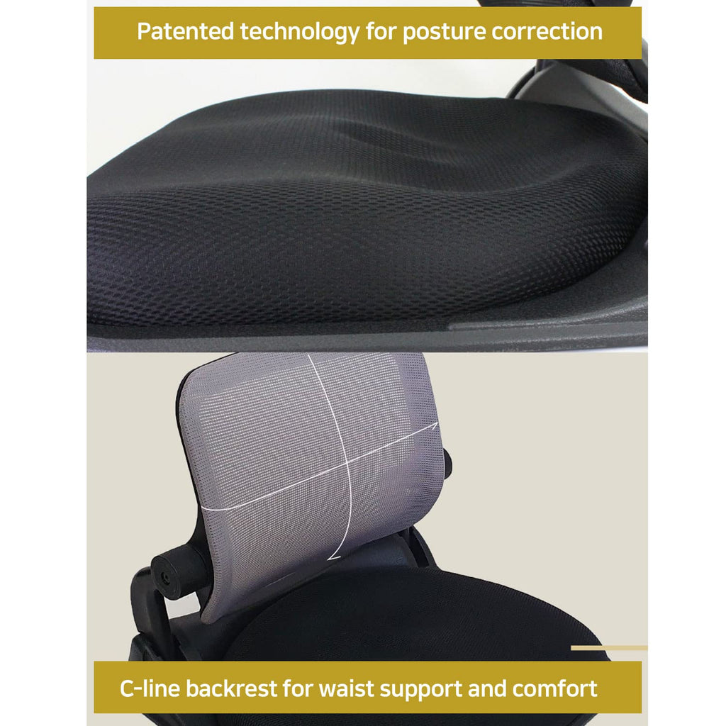 Patented Floor Chair with Back Support - Foldable Orthopedic Floor Chair for Adults/Children - Japanese Legless Seat