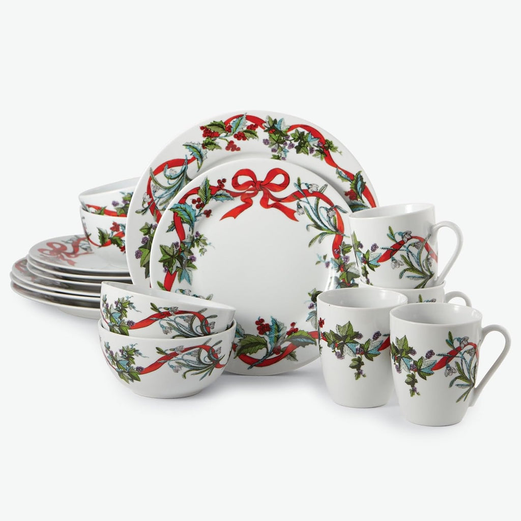 16 Piece Christmas Dinnerware Set
