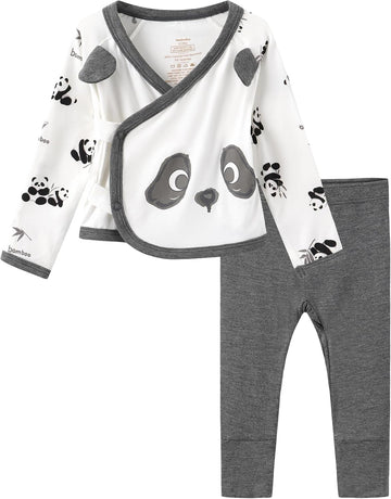 Baby Girls Clothes Set Long Sleeve Kimono Top and Pants Sets Outfit Viscose from Bamboo Outfits