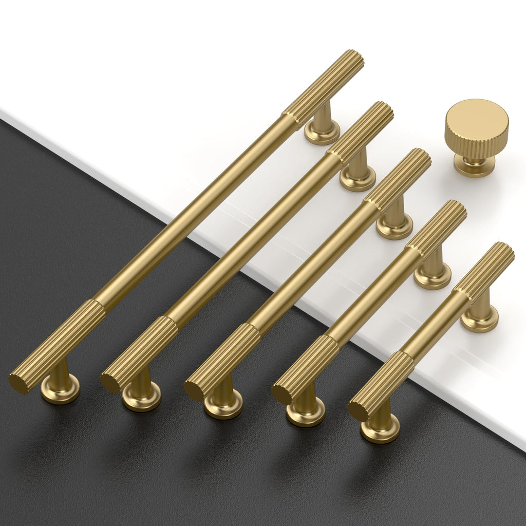 10 Pack Champagne Bronze Cabinet Pulls 7.5"