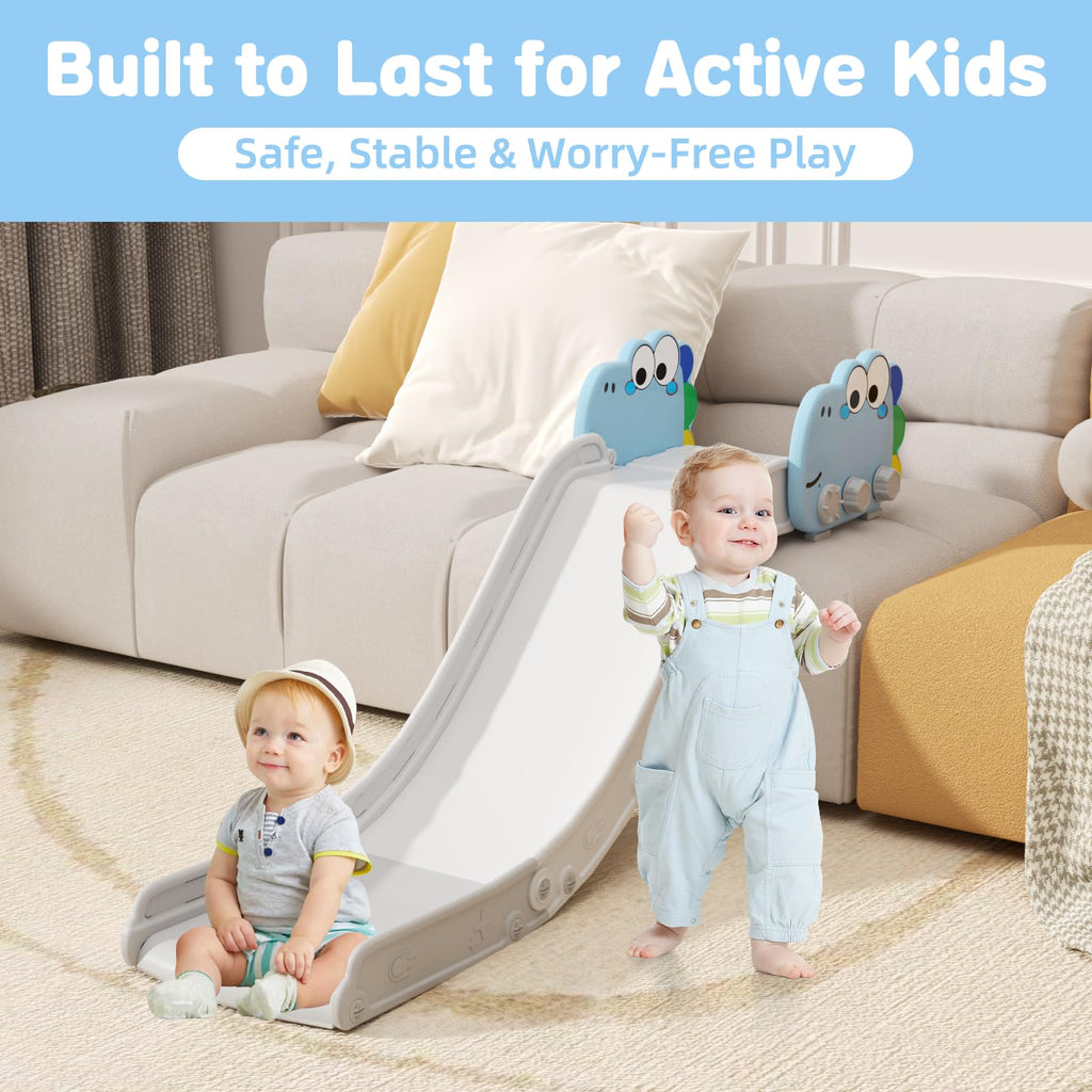 Couch Slide for Toddlers, Adjustable Indoor Sofa Slide, Blue