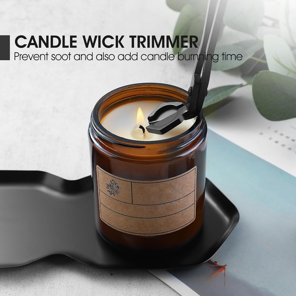 Candle Wick Trimmer, Candle Snuffer, Wick Dipper and Tray Holder