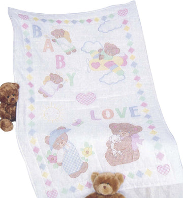 Bear Crib Quilt Top