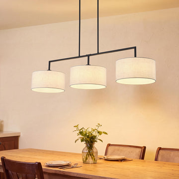 Linear Chandeliers, Black Kitchen Island Lighting 47.24in
